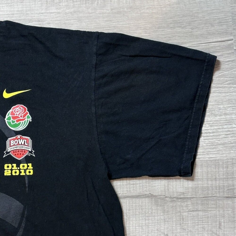 Oregon DUCKS Football NIKE 2010 ROSE BOWL Loose Fit TEE SHIRT Men's XL Oversized - Picture 4 of 9